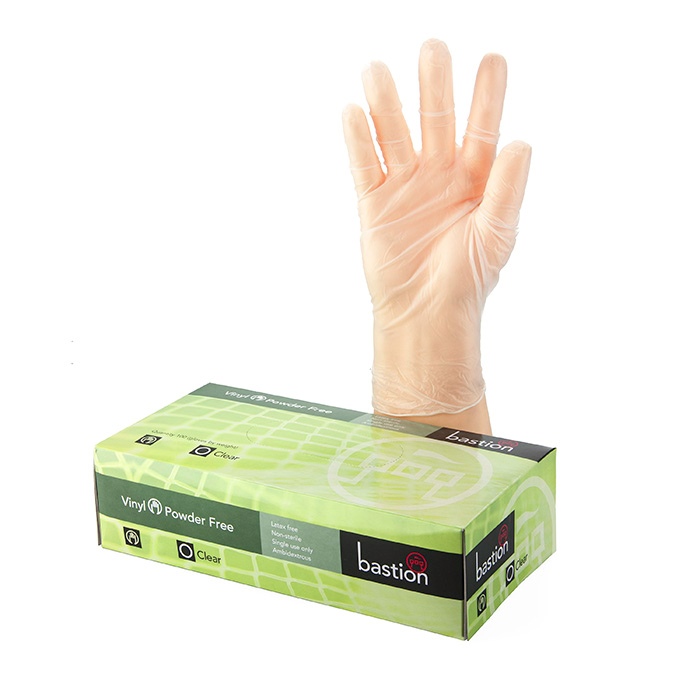 Bastion Vinyl Ultra Clear Gloves
